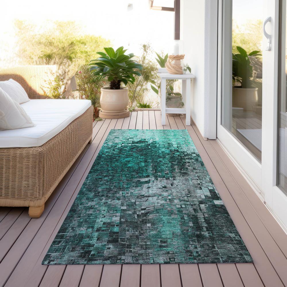 Chantille ACN581 Teal 2'3" x 7'6" Rug. Picture 7