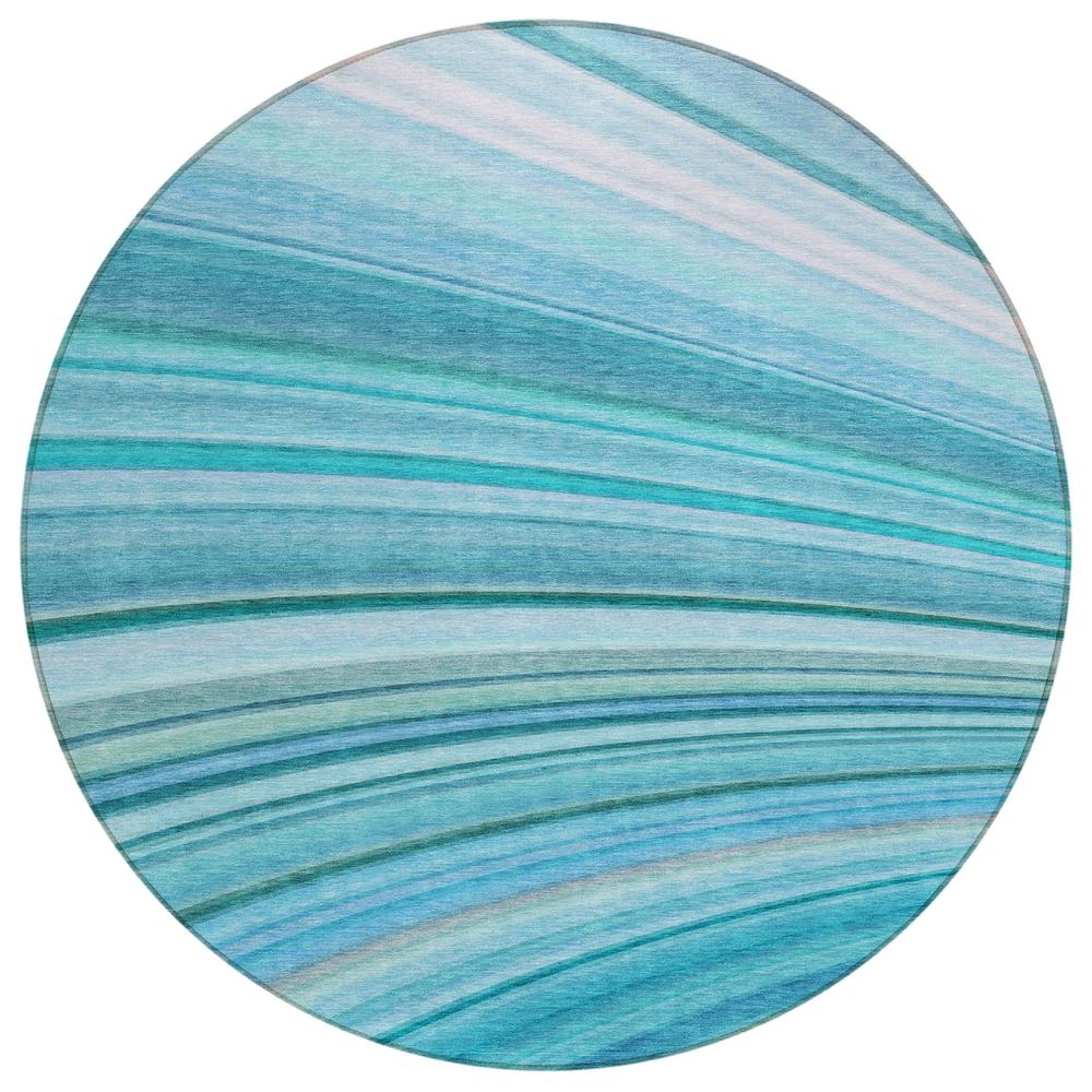 Chantille ACN585 Teal 8' x 8' Rug. Picture 1