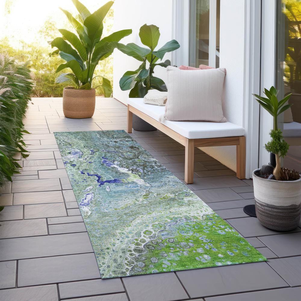 Chantille ACN588 Green 2'3" x 7'6" Rug. Picture 7