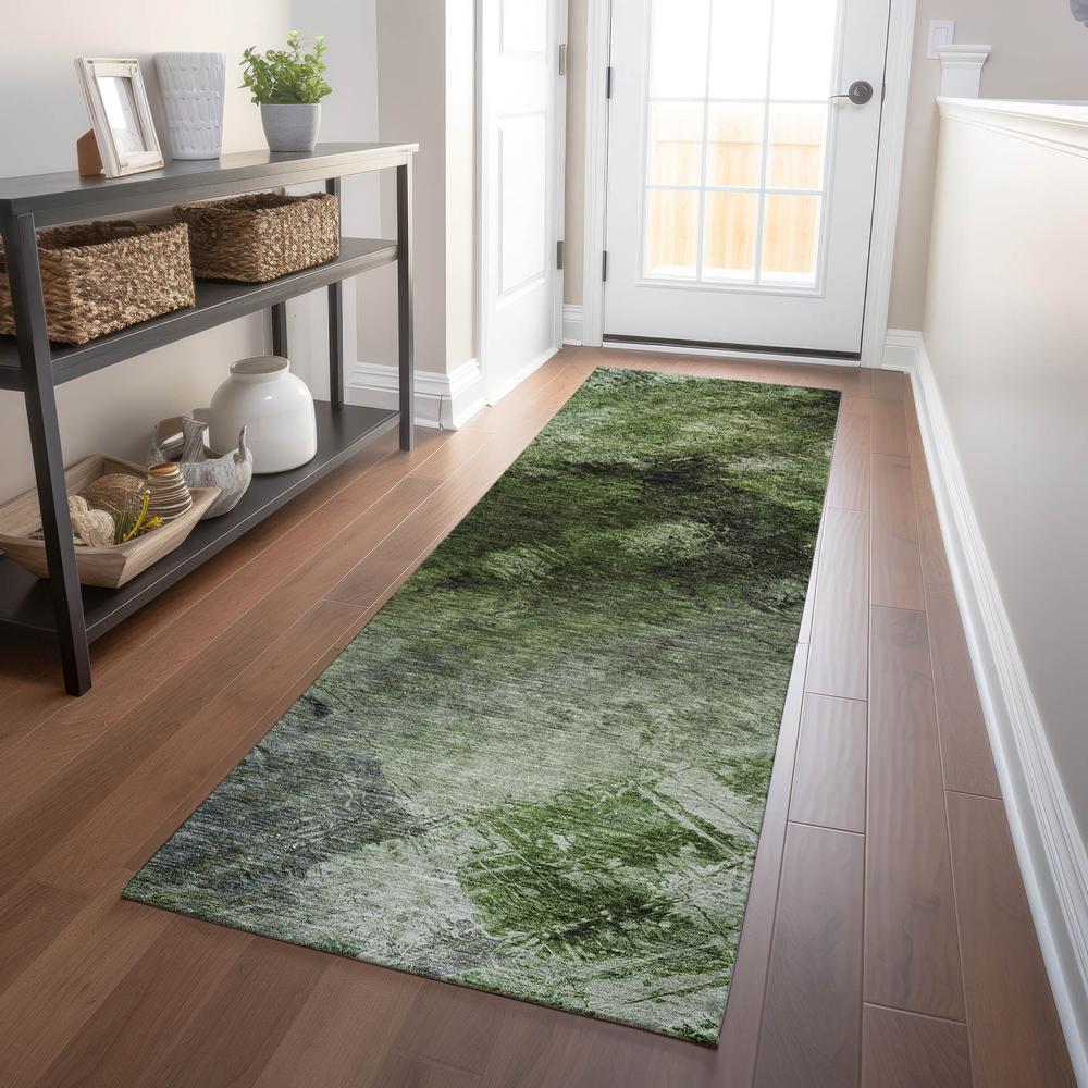 Chantille ACN590 Green 2'3" x 7'6" Rug. Picture 6