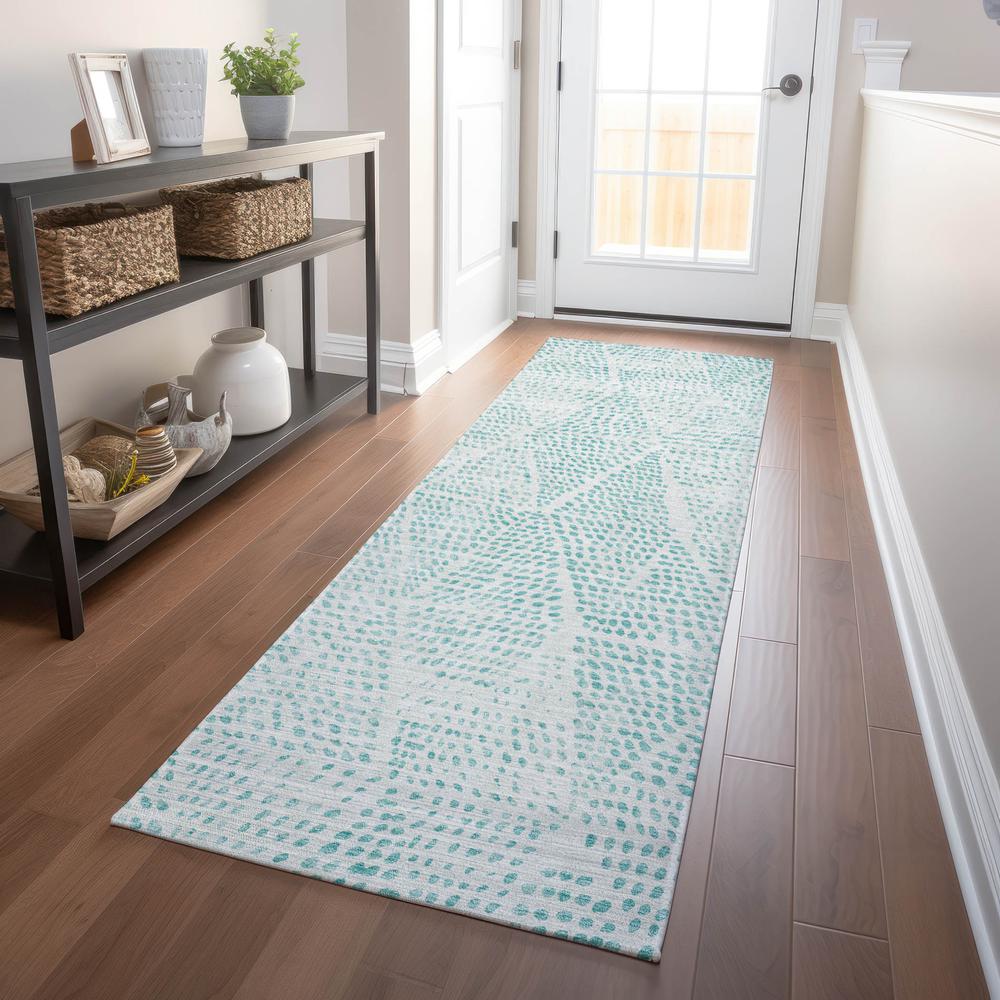 Chantille ACN591 Teal 2'3" x 7'6" Rug. Picture 7