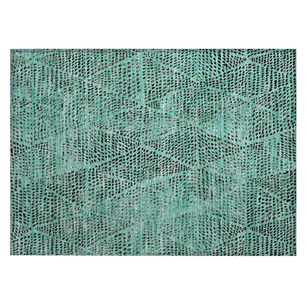 Chantille ACN591 Teal 1'8" x 2'6" Rug. Picture 1