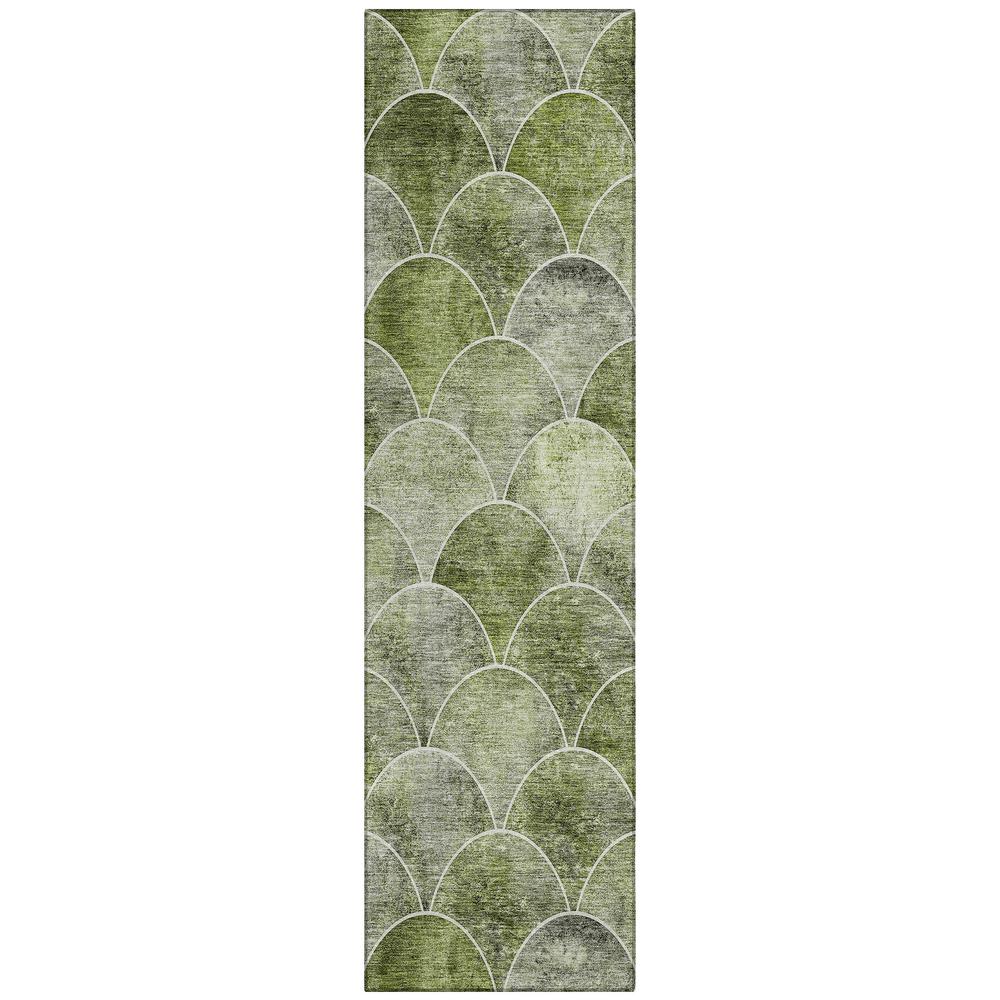 Chantille ACN594 Green 2'3" x 7'6" Rug. Picture 1