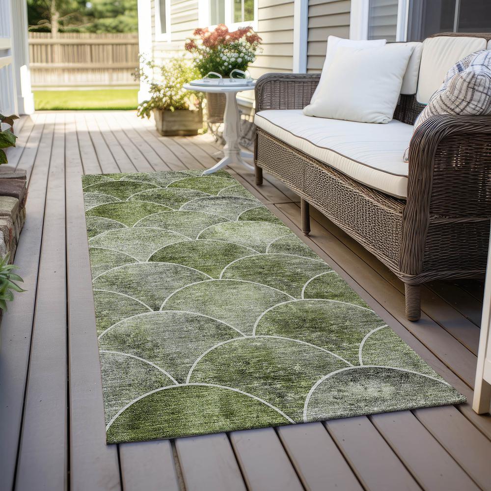 Chantille ACN594 Green 2'3" x 7'6" Rug. Picture 7