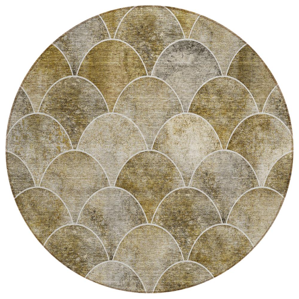 Chantille ACN594 Brown 8' x 8' Rug. Picture 1
