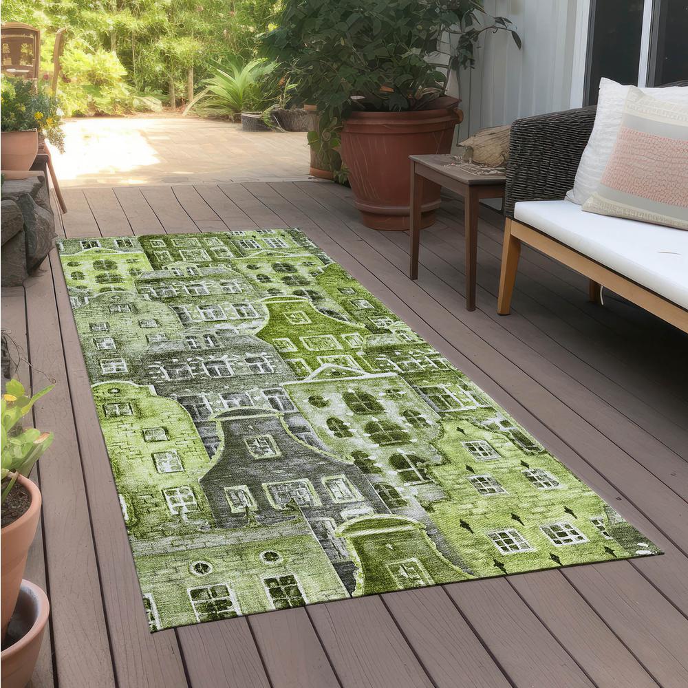 Chantille ACN600 Green 2'3" x 7'6" Rug. Picture 7