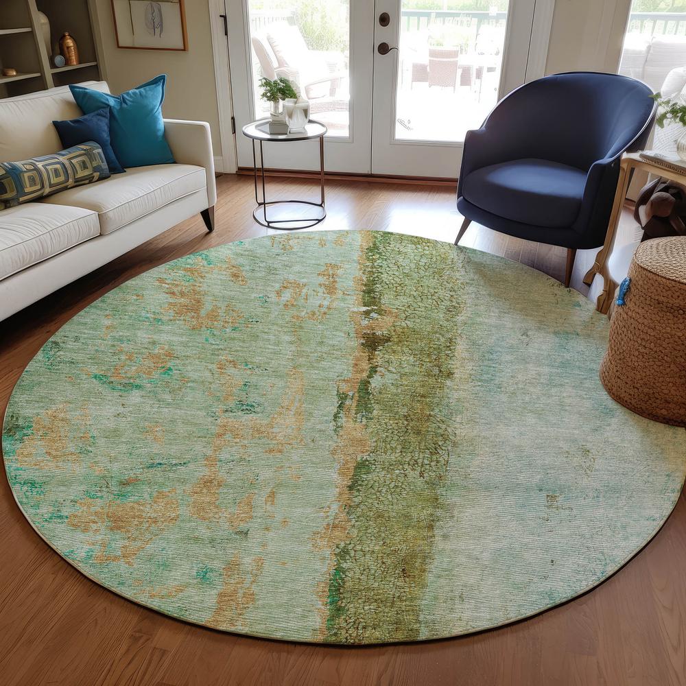 Chantille ACN605 Green 8' x 8' Rug. Picture 6
