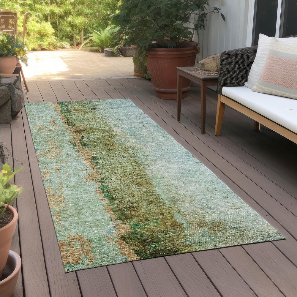 Chantille ACN605 Green 2'3" x 7'6" Rug. Picture 7
