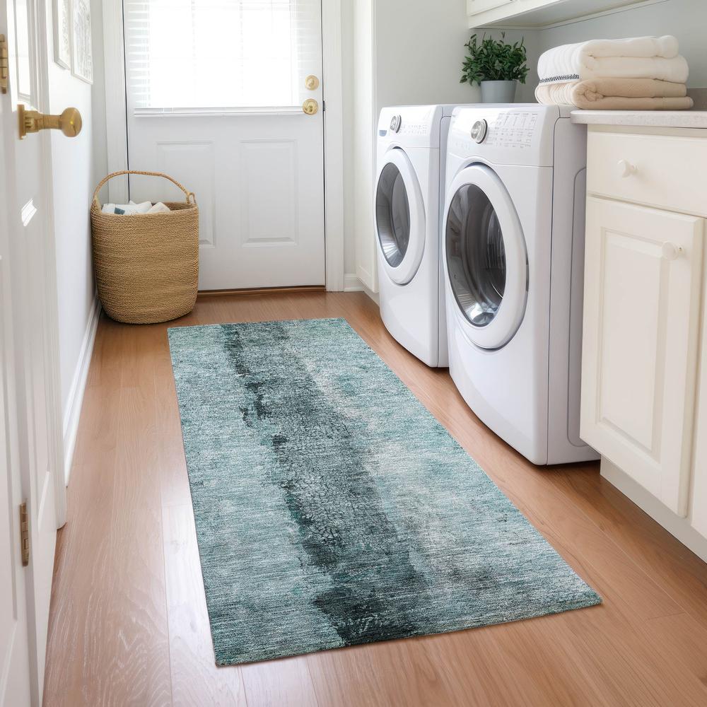 Chantille ACN605 Teal 2'3" x 7'6" Rug. Picture 6