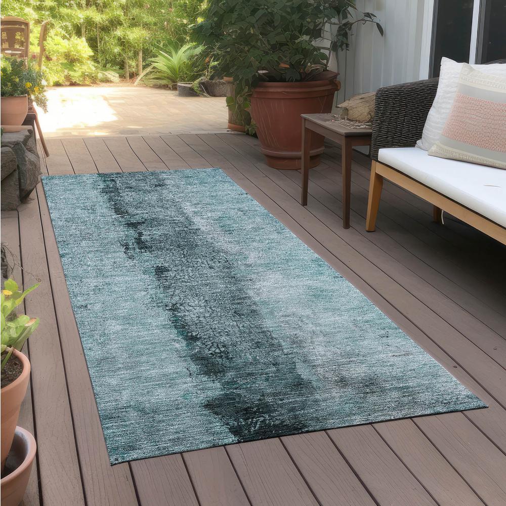 Chantille ACN605 Teal 2'3" x 7'6" Rug. Picture 7