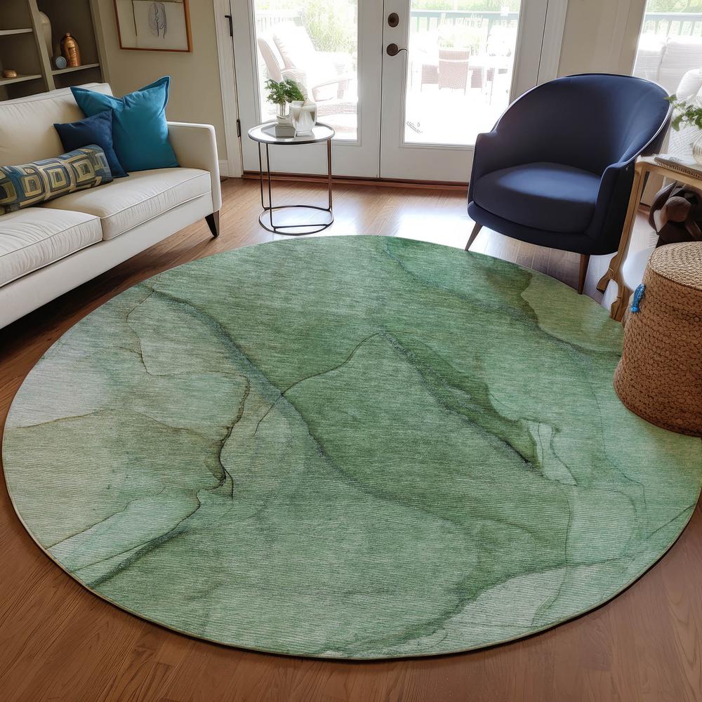 Chantille ACN607 Green 8' x 8' Rug. Picture 6