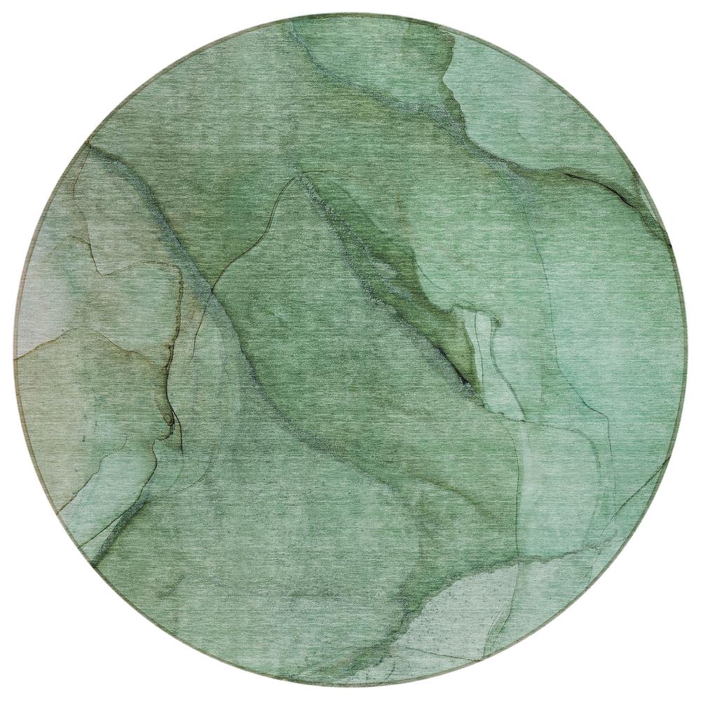 Chantille ACN607 Green 8' x 8' Rug. Picture 1