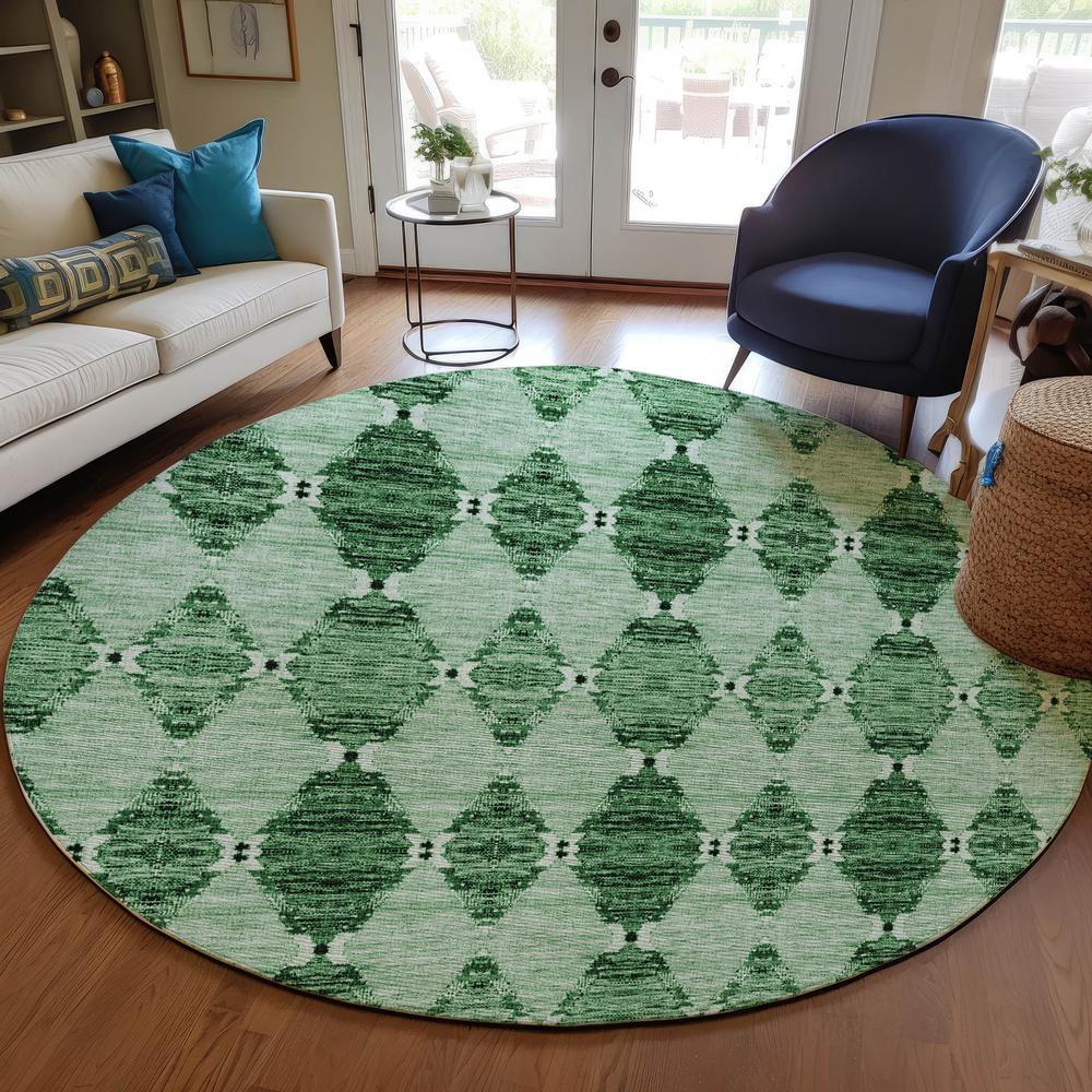 Chantille ACN610 Green 8' x 8' Rug. Picture 6