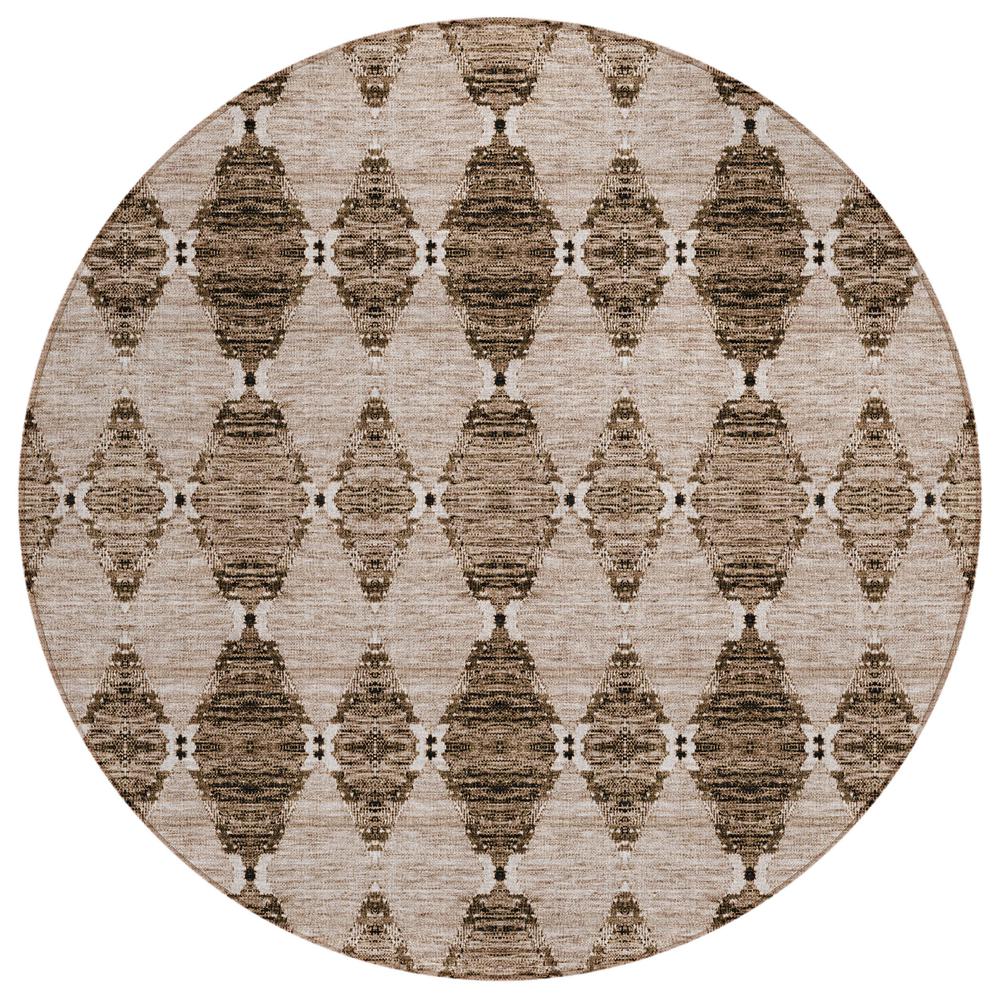 Chantille ACN610 Brown 8' x 8' Rug. Picture 1