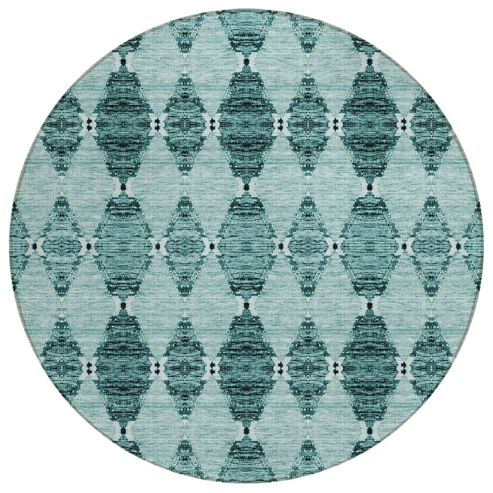 Chantille ACN610 Teal 8' x 8' Rug. Picture 1