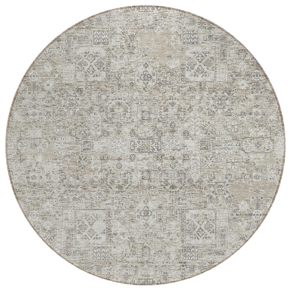 Chantille ACN611 Brown 8' x 8' Rug. Picture 1