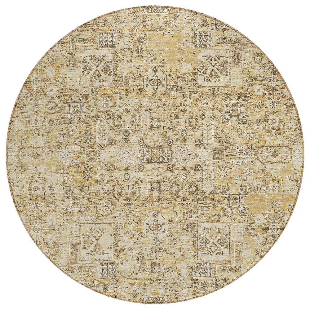Chantille ACN611 Gold 8' x 8' Rug. Picture 1