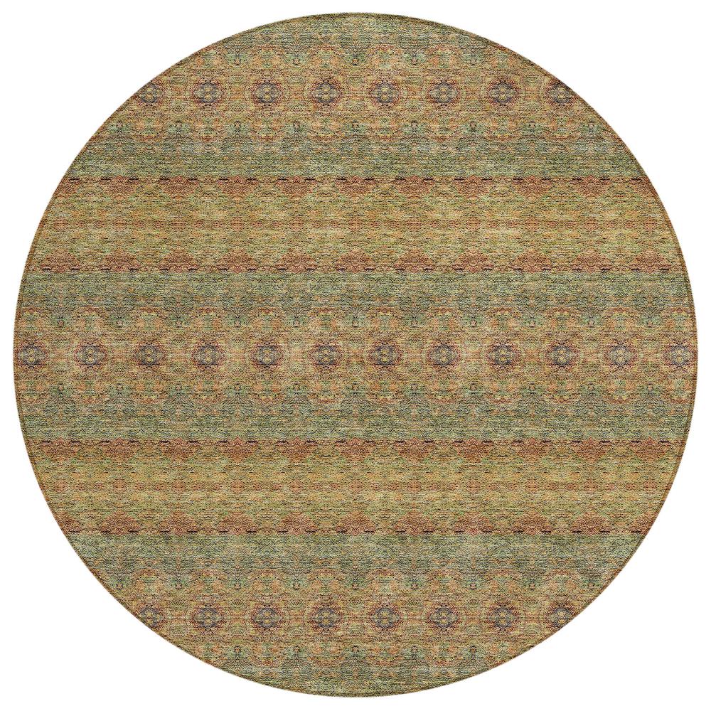 Chantille ACN615 Green 8' x 8' Rug. Picture 1