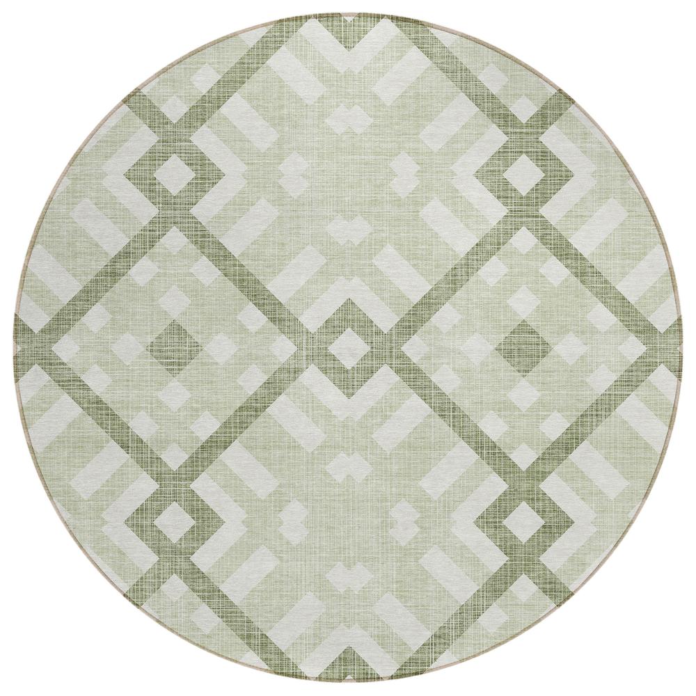 Chantille ACN616 Green 8' x 8' Rug. Picture 1