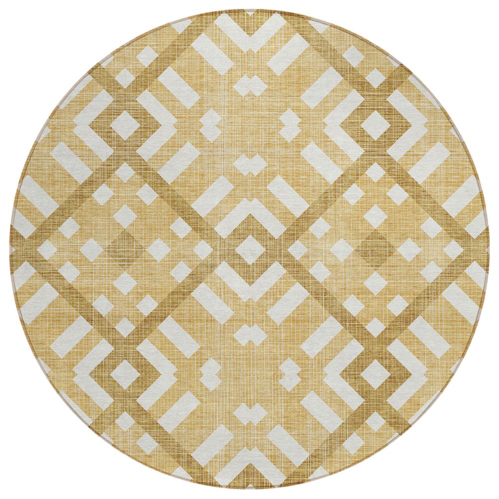 Chantille ACN616 Gold 8' x 8' Rug. Picture 1