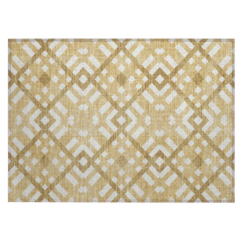 Chantille ACN616 Gold 1'8" x 2'6" Rug. Picture 1