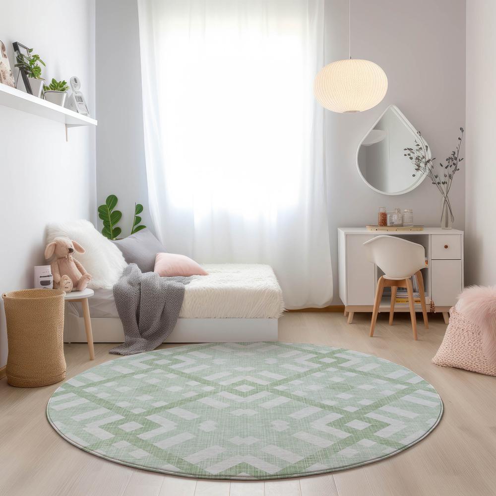 Chantille ACN616 Green 8' x 8' Rug. Picture 6