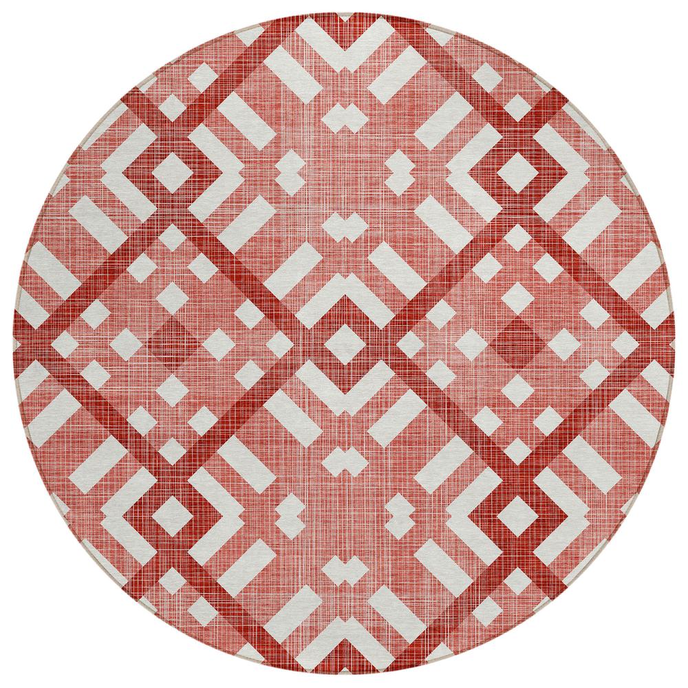Chantille ACN616 Red 8' x 8' Rug. Picture 1