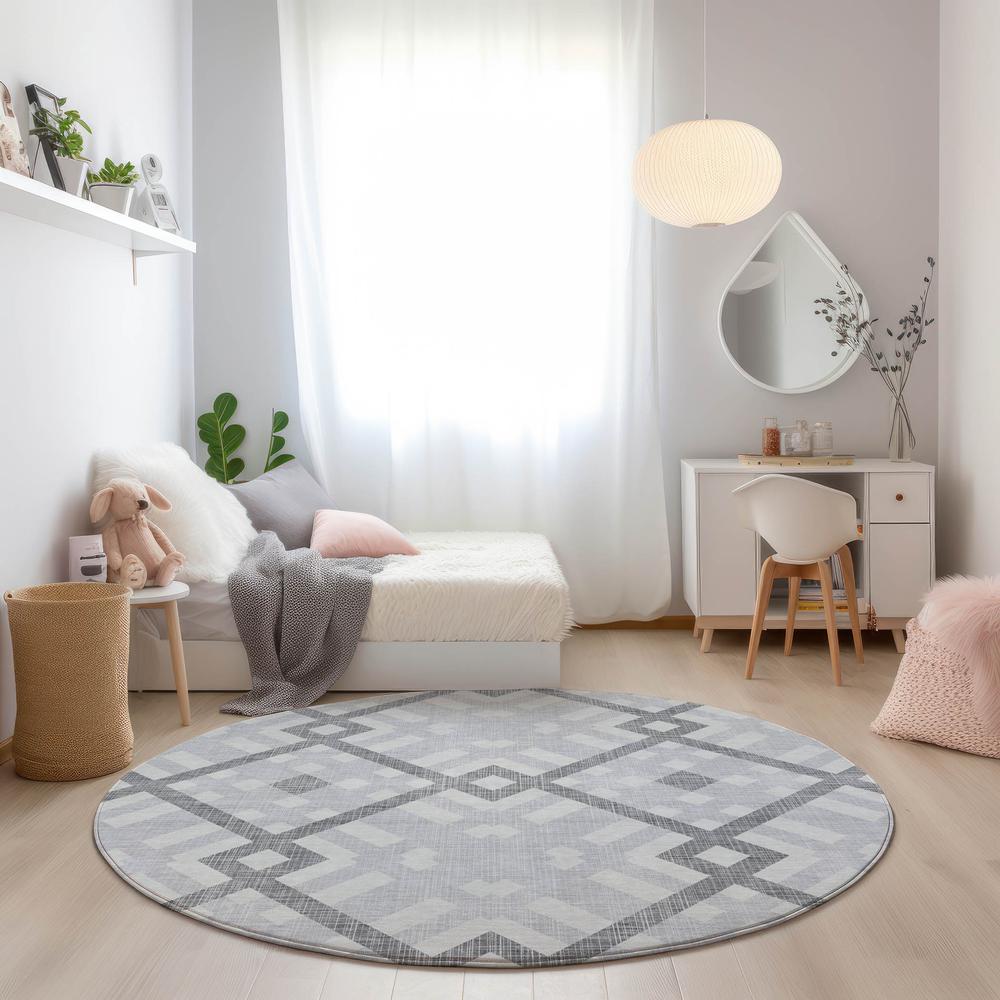 Chantille ACN616 Gray 8' x 8' Rug. Picture 6