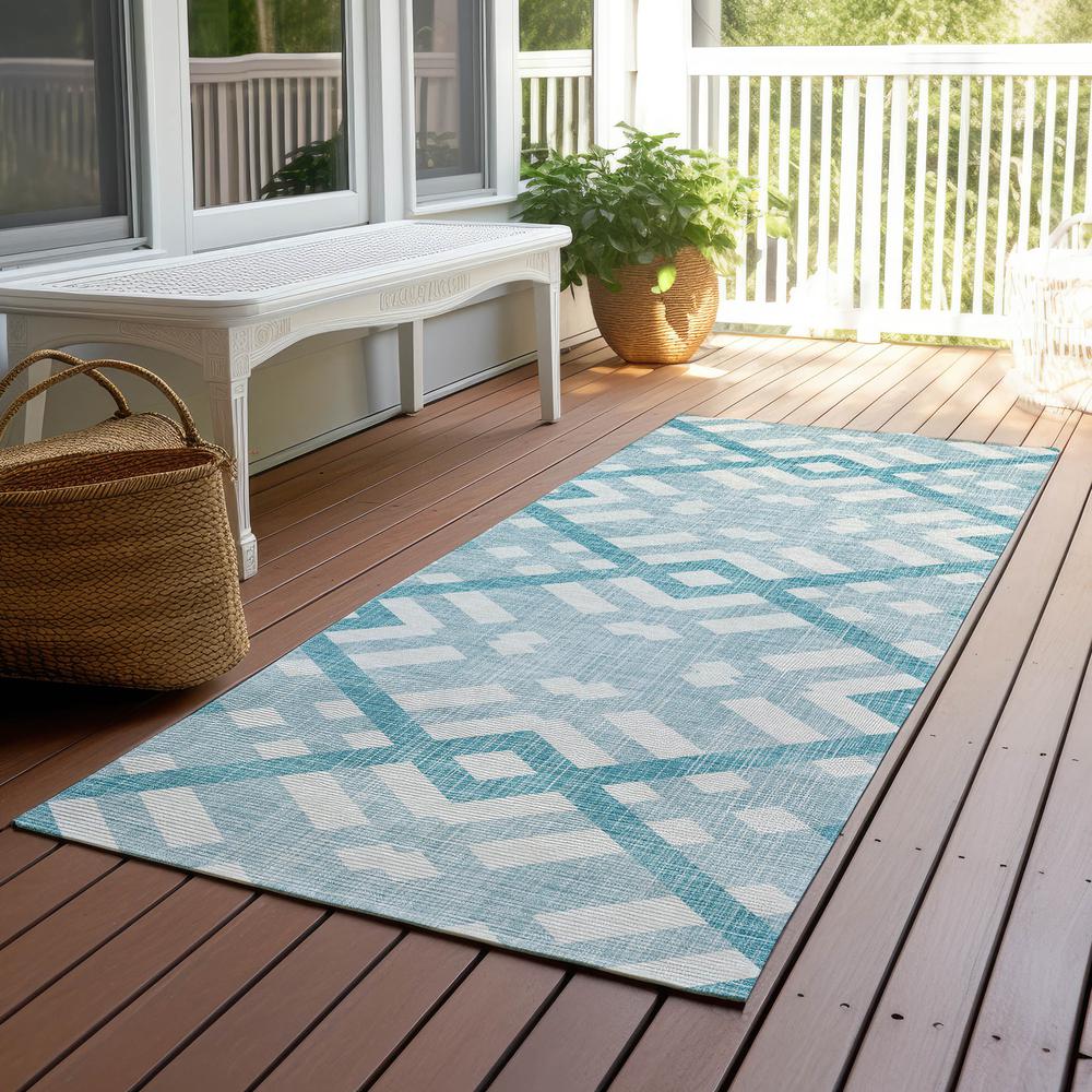 Chantille ACN616 Teal 2'3" x 7'6" Rug. Picture 7