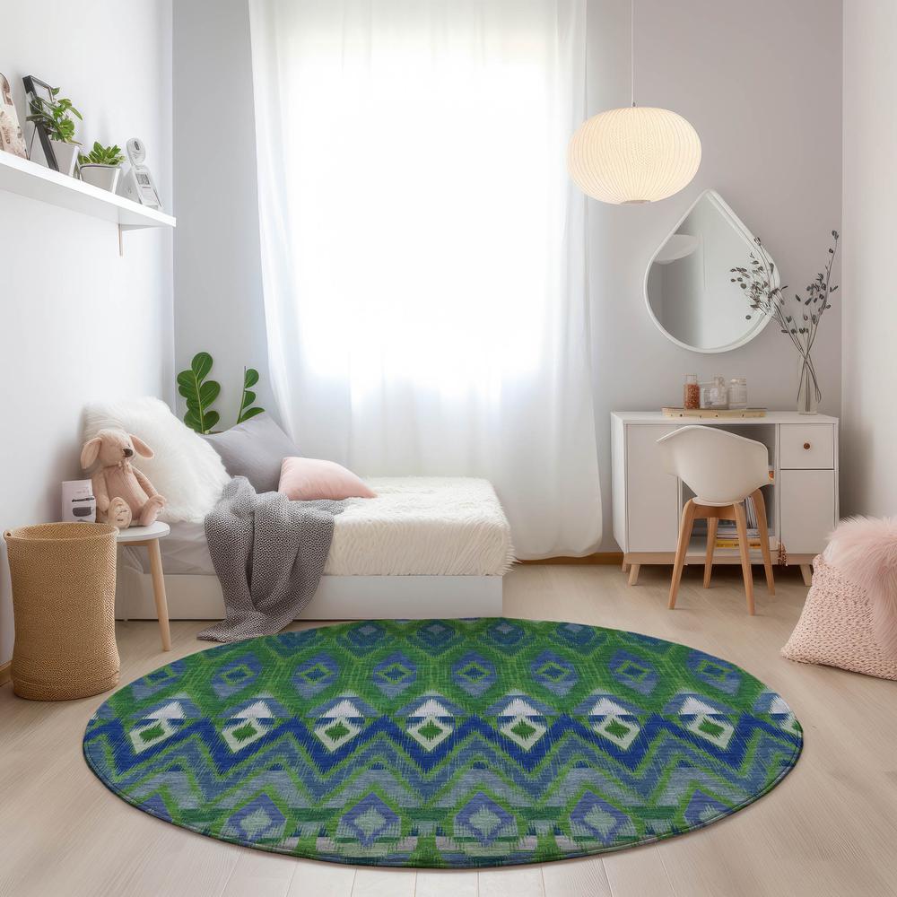 Chantille ACN617 Green 8' x 8' Rug. Picture 6