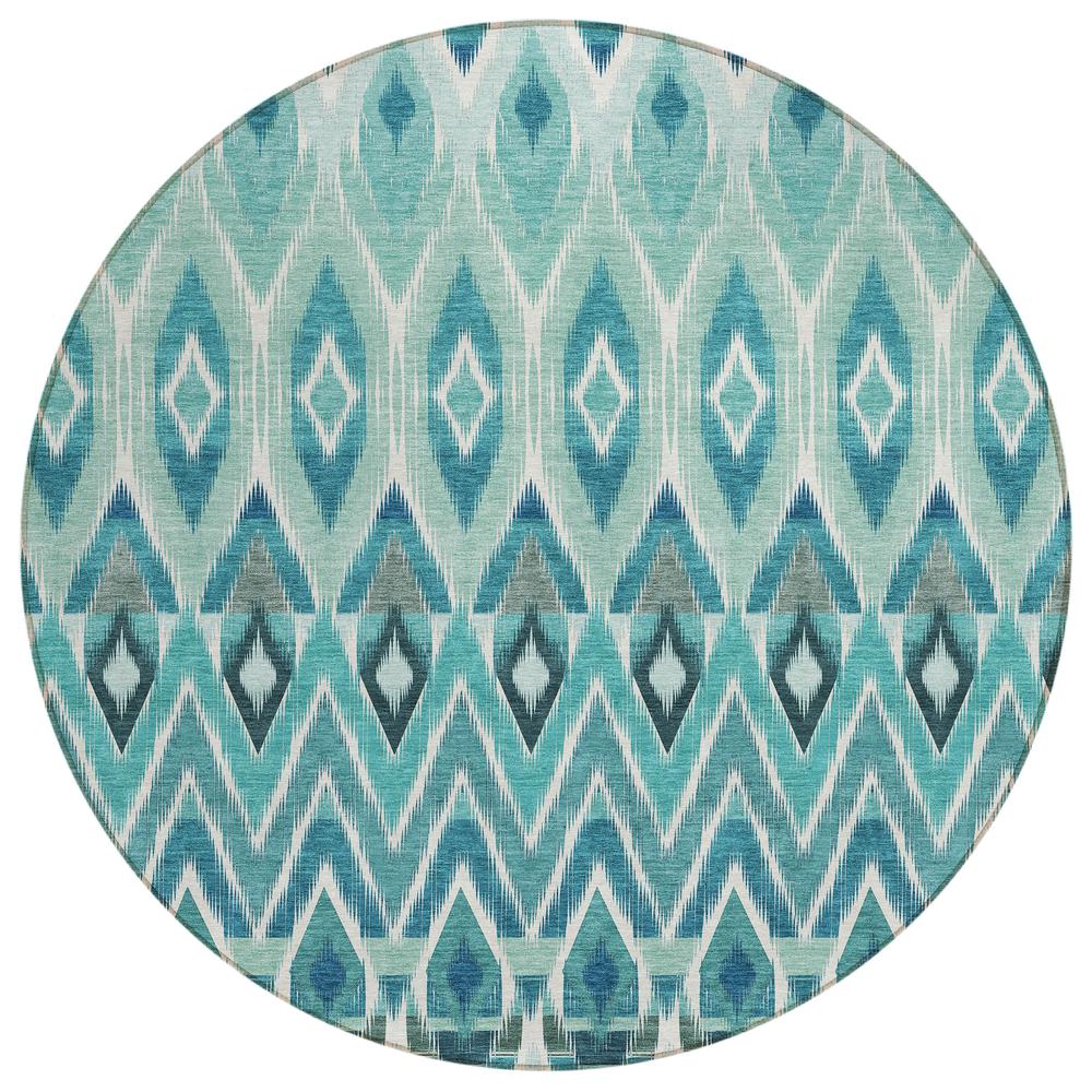 Chantille ACN617 Teal 8' x 8' Rug. Picture 1
