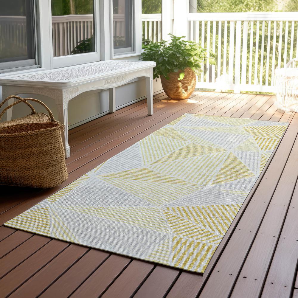 Chantille ACN618 Gold 2'3" x 7'6" Rug. Picture 7