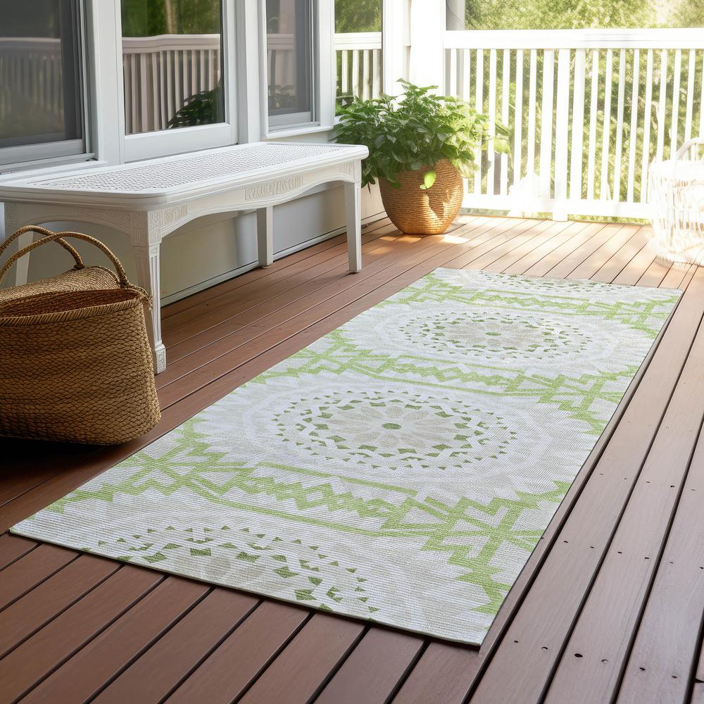 Chantille ACN619 Green 2'3" x 7'6" Rug. Picture 7