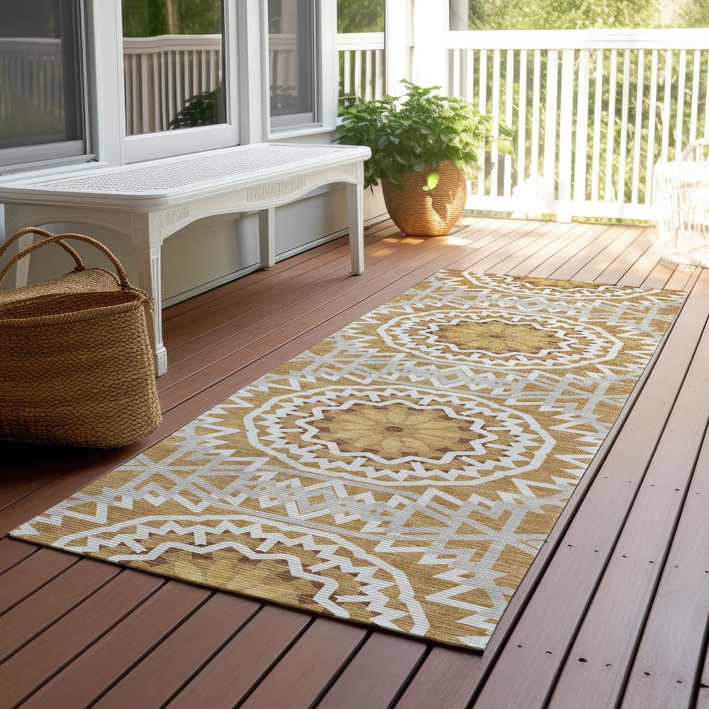 Chantille ACN619 Gold 2'3" x 7'6" Rug. Picture 7