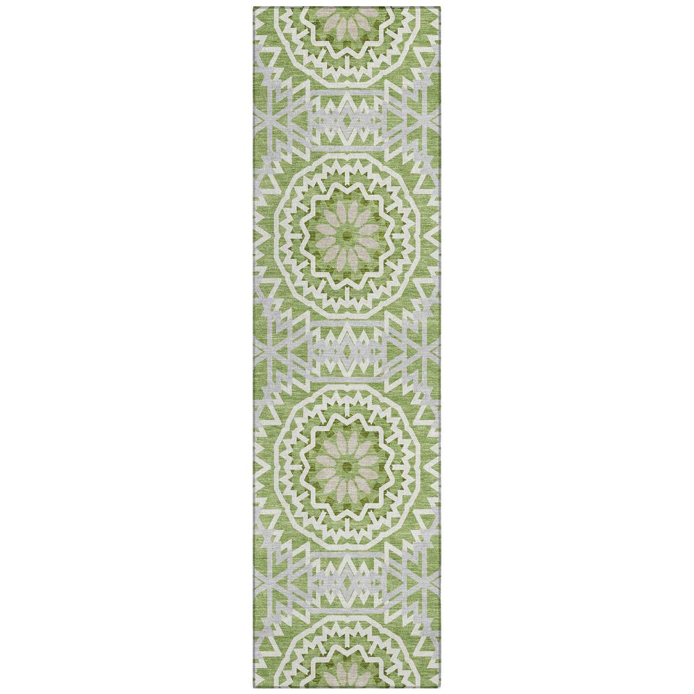 Chantille ACN619 Green 2'3" x 7'6" Rug. Picture 1