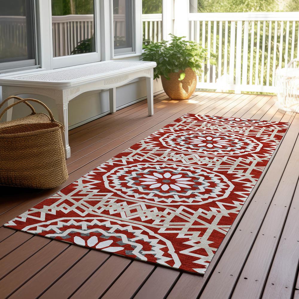 Chantille ACN619 Red 2'3" x 7'6" Rug. Picture 7