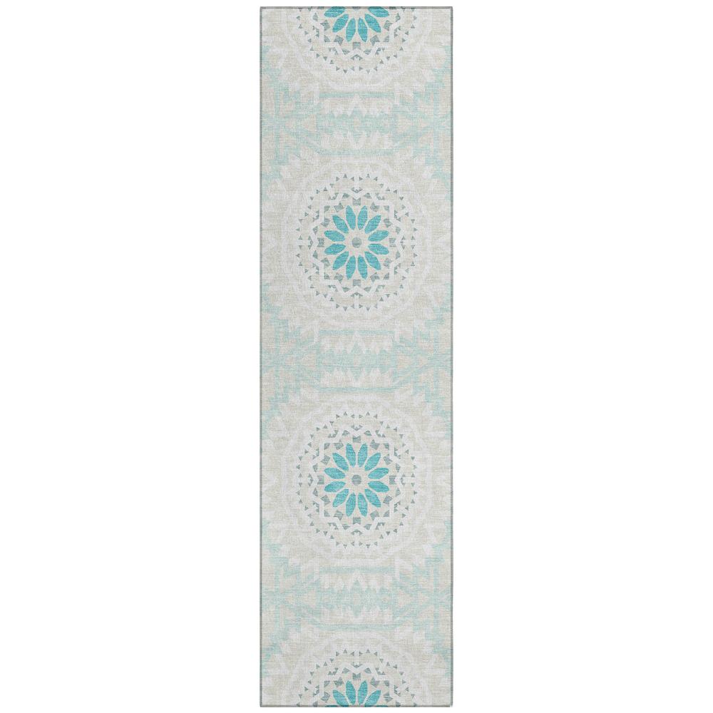 Chantille ACN619 Teal 2'3" x 7'6" Rug. Picture 1