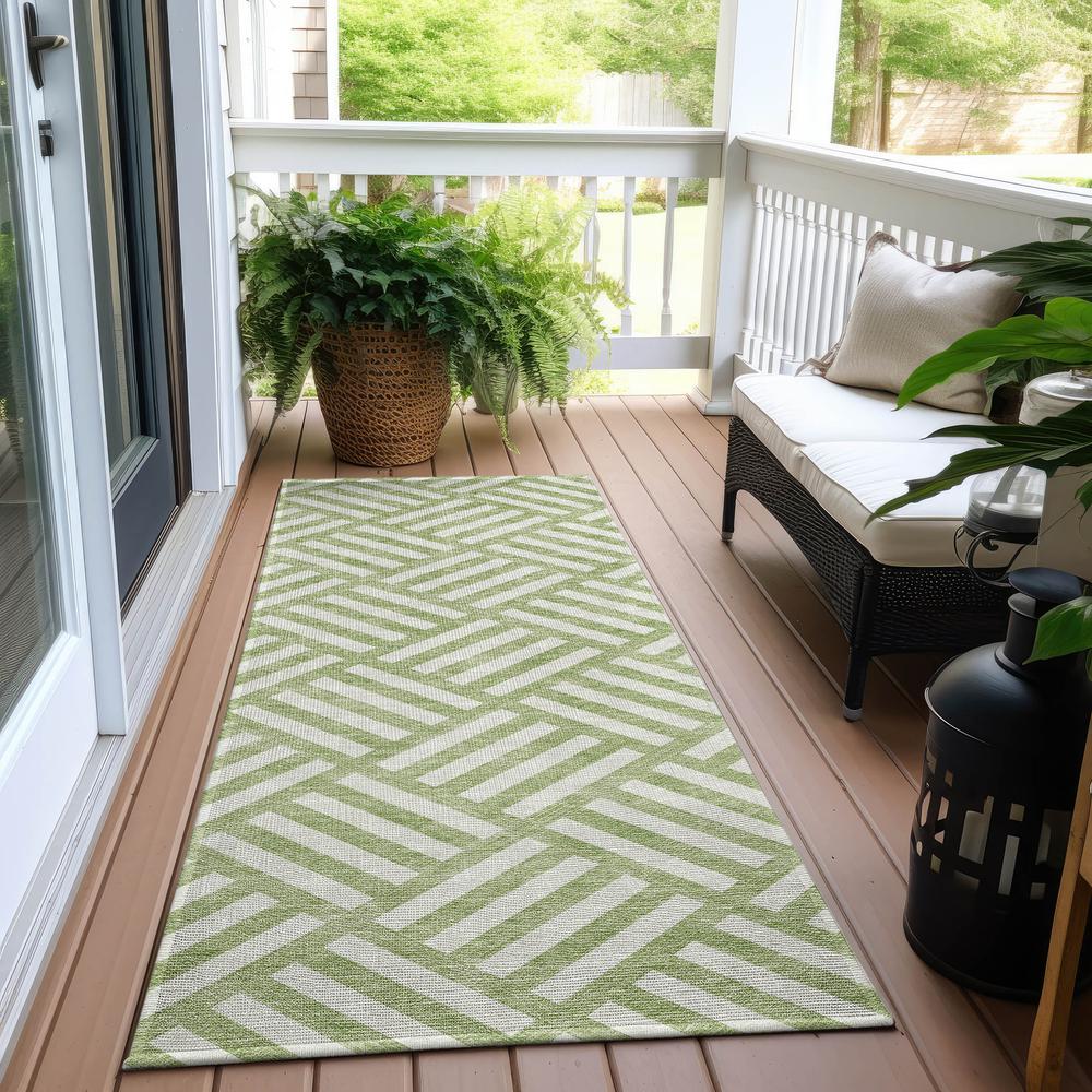 Chantille ACN620 Green 2'3" x 7'6" Rug. Picture 7