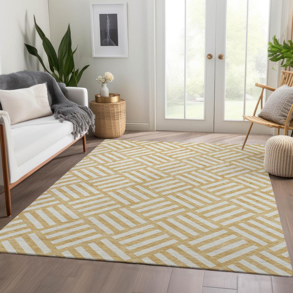 Chantille ACN620 Gold 2'6" x 3'10" Rug. Picture 6