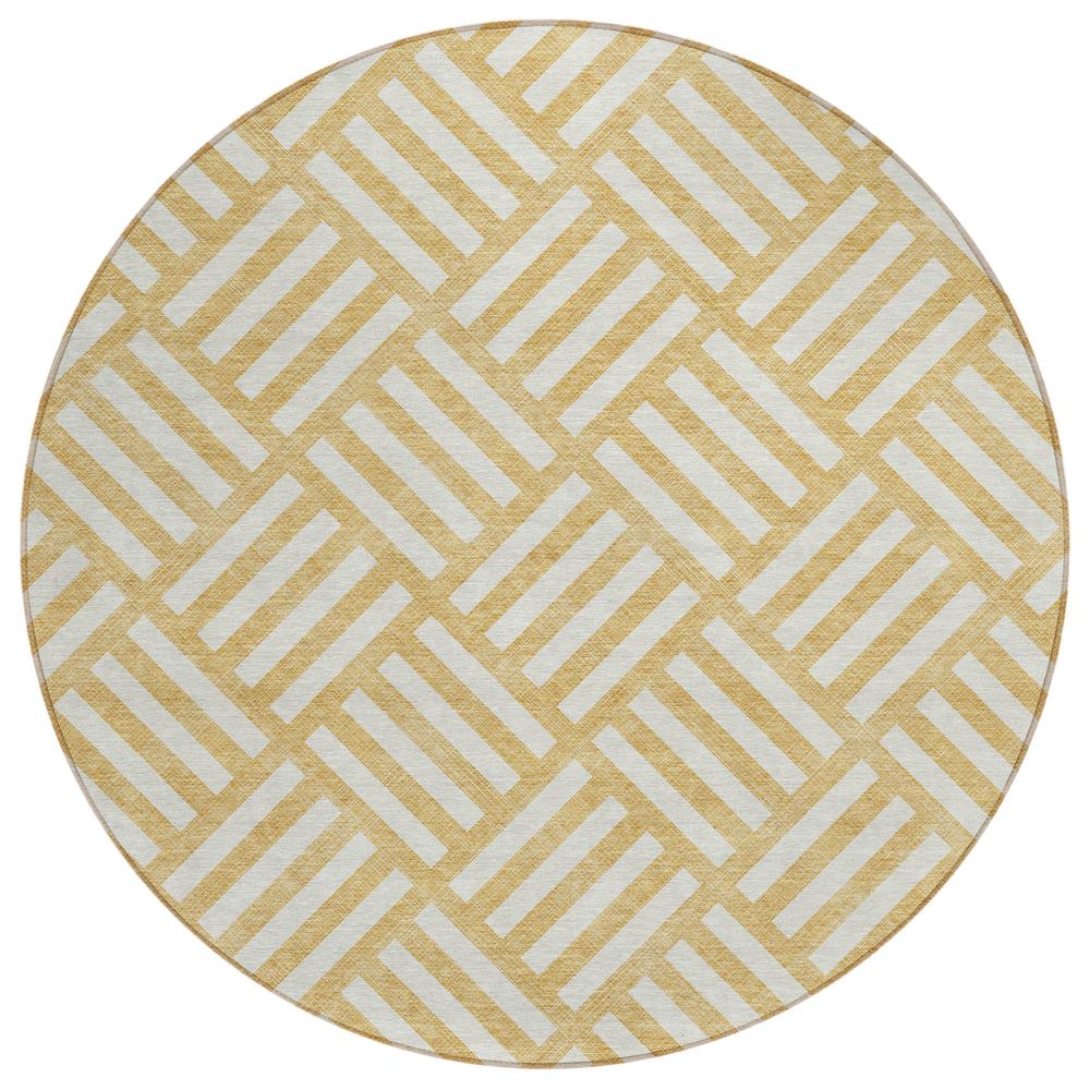 Chantille ACN620 Gold 8' x 8' Rug. Picture 1