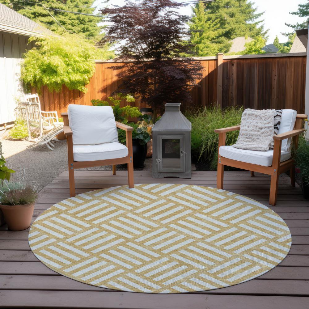 Chantille ACN620 Gold 8' x 8' Rug. Picture 7