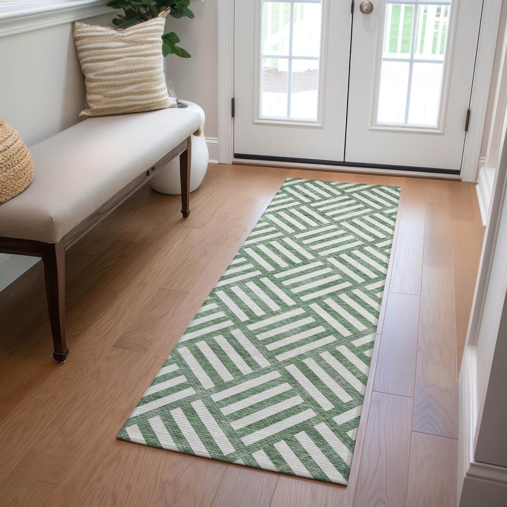 Chantille ACN620 Green 2'3" x 7'6" Rug. Picture 6