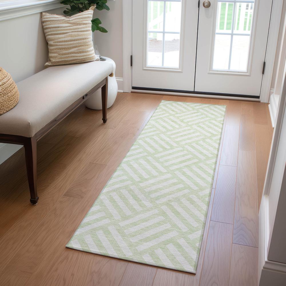 Chantille ACN620 Green 2'3" x 7'6" Rug. Picture 6