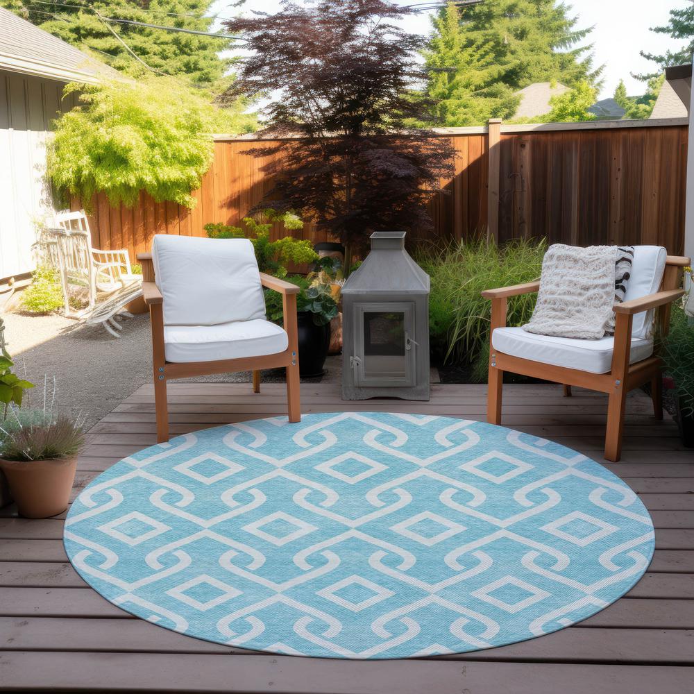 Chantille ACN621 Teal 8' x 8' Rug. Picture 7