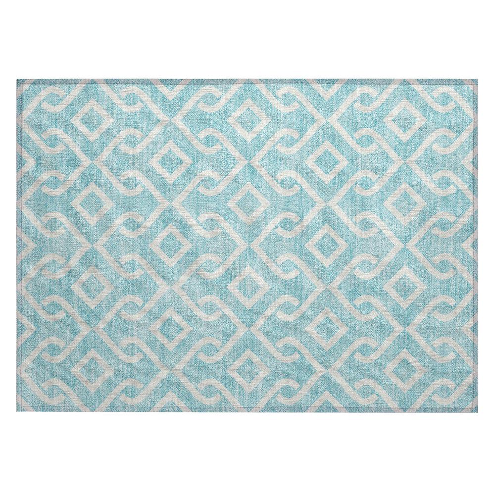 Chantille ACN621 Teal 1'8" x 2'6" Rug. Picture 1