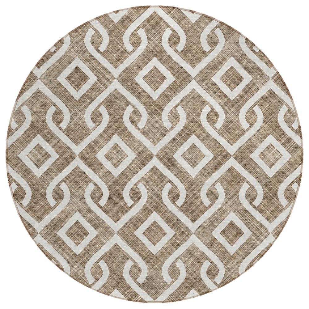 Chantille ACN621 Brown 8' x 8' Rug. Picture 1