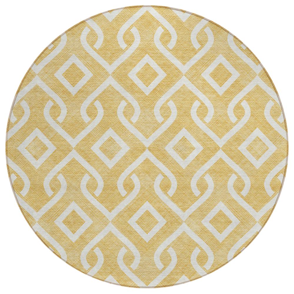 Chantille ACN621 Gold 8' x 8' Rug. Picture 1