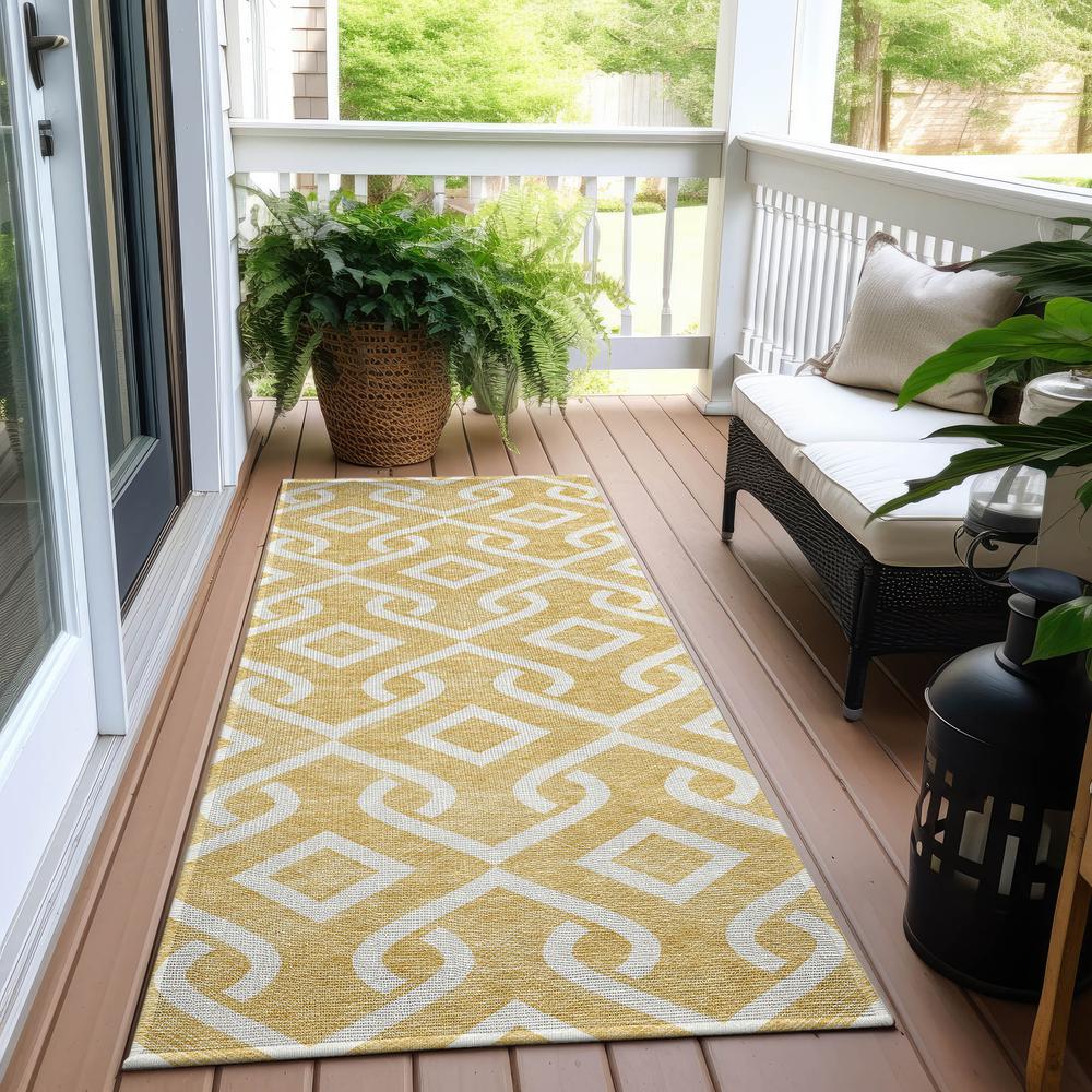 Chantille ACN621 Gold 2'3" x 7'6" Rug. Picture 7