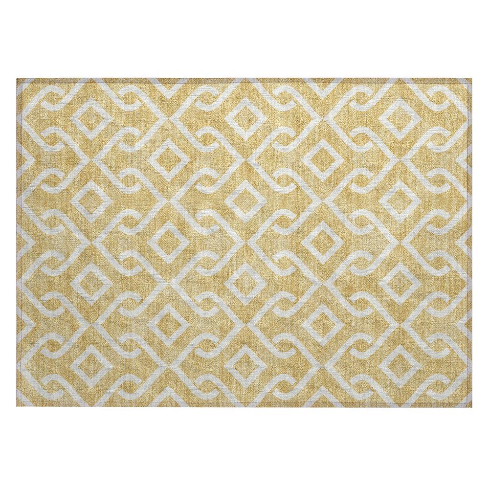 Chantille ACN621 Gold 1'8" x 2'6" Rug. Picture 1