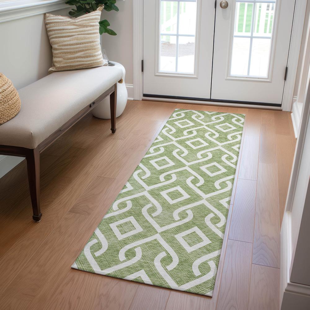 Chantille ACN621 Green 2'3" x 7'6" Rug. Picture 6